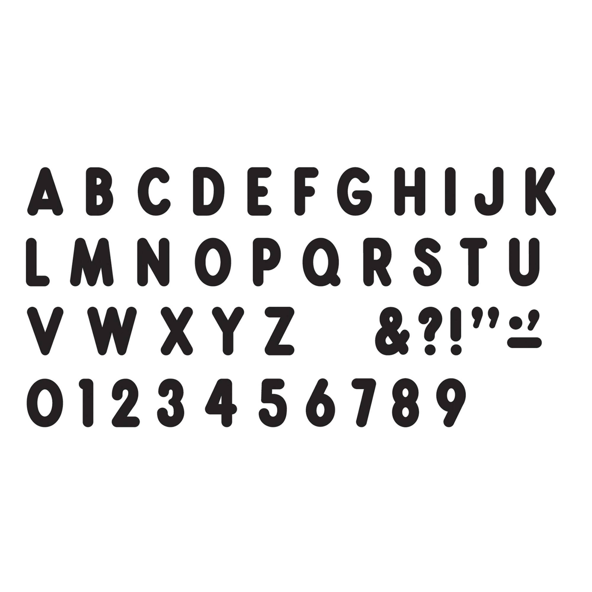 Trend Black 7" Billboard Uppercase Ready Letters®, 3 Pack